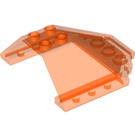 LEGO Orange rougeâtre néon transparent Pare-brise 6 x 6 x 2 (35331 / 87606)