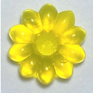 LEGO Jaune fluo transparent Clikits Daisy Petit avec 10 Pétales (45456 / 46282)