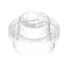 LEGO Opale Transparent assiette 1 x 1 Rond (6141 / 30057)