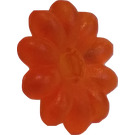 LEGO Transparent Orange Clikit Daisy 2 x 2 with 10 Petals (45455 / 46281)