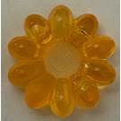 LEGO Transparentes Orange Clikits Blume Icon - 10 Blütenblätter (45457)