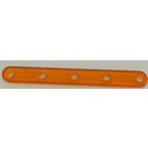 LEGO Transparent Orange Clikits Straight Connector 2 x 14 (45497)