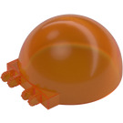 LEGO Transparent Orange Dome 6 x 6 x 3 with Hinge Stubs (50747 / 52979)