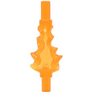 LEGO Transparent Orange Flames with Bar on Both Ends