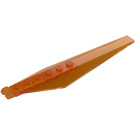 LEGO Transparent Orange Hinge Plate 1 x 12 with Angled Sides and Tapered Ends (53031 / 57906)