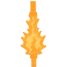 LEGO Orange Transparent Grand Flames avec Barre sur Both Ends