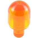 LEGO Transparent Orange Light Cover 1 x 1 x 1.667 with Bar (28624 / 58176)