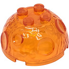 LEGO Transparent Orange Meteor top half (30286)