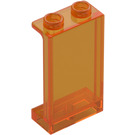 LEGO Transparent Orange Panel 1 x 2 x 3 with Side Supports - Hollow Studs (35340 / 87544)