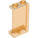 LEGO Orange transparent Panneau 1 x 2 x 3 avec supports latéraux - tenons creux (35340 / 87544)