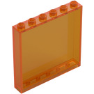 LEGO Naranja transparente Panel 1 x 6 x 5 (35286 / 59349)