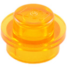 LEGO Transparent Orange Plate 1 x 1 Round (30057 / 34823)