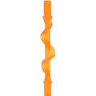 LEGO Transparant oranje Power Burst Rod met Spiral Ridge