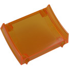 LEGO Orange Transparent Rampe Section (77823)