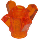 LEGO Transparentes Orange Felsen 1 x 1 mit 4 Punkte (11127 / 28568)