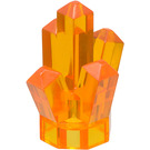 LEGO Transparentes Orange Felsen 1 x 1 mit 5 Punkte (28623 / 30385)