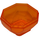 LEGO Transparent Orange Rock 4 x 4 x 1.6 Bottom (30294 / 42291)