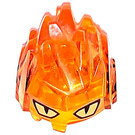 LEGO Transparentes Orange Felsen Monster Minifigure Kopf (87780)