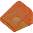 LEGO Transparentes Orange Schrägstein 1 x 1 (31°) (50746 / 54200)