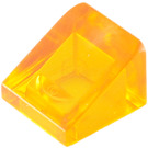 LEGO Orange transparent Pente 1 x 1 (31°) (50746 / 54200)