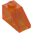 LEGO Transparant Orange Backe 1 x 2 (45°) (3040 / 6270)