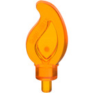 LEGO Transparent Orange Small Flame with Pin (37775)