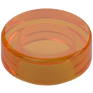 LEGO Orange Transparent Tuile 1 x 1 Rond (35381 / 98138)