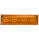 LEGO Transparentes Orange Fliese 1 x 4 (2431 / 35371)