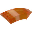 LEGO Transparent Orange Windscreen 10 x 6 x 2 (35269 / 45705)