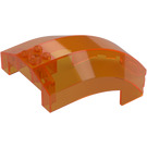 LEGO Transparent Orange Windscreen 10 x 6 x 4 Curved (18729 / 43376)