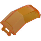 LEGO Transparent Orange Windscreen 4 x 4 x 4.3 with Handle (11289 / 63791)