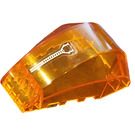 LEGO Transparent Orange Windscreen 4 x 6 x 2 with White Targeting Display Pointing Forward Sticker (41883)