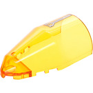 LEGO Transparentes Orange Windschutzscheibe 4 x 7 x 2 Runden Pointed mit Rangefinder Aufkleber (30384)