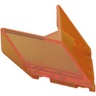 LEGO Transparent Orange Windscreen 6 x 4 x 1.3 with Point (22483 / 35372)