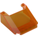 LEGO Transparent Orange Windscreen 6 x 6 x 2 (28782 / 35404)