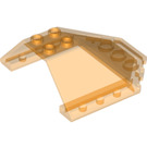 LEGO Orange transparent Pare-brise 6 x 6 x 2 (35331 / 87606)