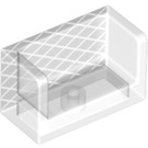 LEGO Transparent Paneel 1 x 2 x 1 mit geschlossen Ecken mit FußBall Net (23969 / 67284)