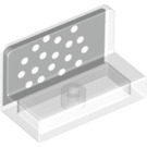 LEGO Transparent Panel 1 x 2 x 1 with White dots with Rounded Corners (4865 / 56990)