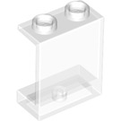 LEGO Transparent Panneau 1 x 2 x 2 sans supports latéraux, tenons creux (4864 / 6268)