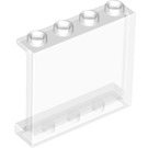 LEGO Transparent Panel 1 x 4 x 3 mit Seitenstützen, Hohlbolzen (35323 / 60581)