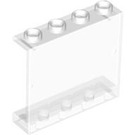 LEGO Transparent Paneel 1 x 4 x 3 ohne seitliche Stützen, hohle Noppen (4215 / 30007)