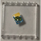 LEGO Transparent Panneau 1 x 6 x 5 avec Caméra sale decal Autocollant (59349)