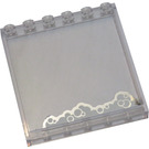 LEGO Transparent Panel 1 x 6 x 5 with Soapy Bubbles Sticker (59349)