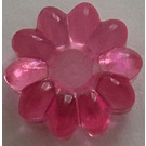 LEGO Transparent Pink Clikits 2 x 2 Flower with 10 Petals with Hole (45458 / 46283)