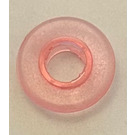 LEGO Transparentes Rosa Clikits Bead Ring (Groß, Dünn, mit Loch) (45472 / 45473)