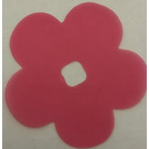 LEGO Transparent Pink Clikits Film Flower with 5 Petals 6 x 6