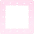 LEGO Transparent Pink Clikits Frame, Square with 16 Holes (45495)