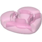 LEGO Transparent Pink Clikits Heart Icon 2 x 2 (45451)
