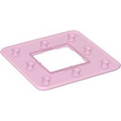 LEGO Gennemsigtig pink Ramme 3 x 3 Huller (45493)