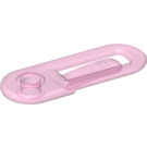 LEGO Transparent Pink Paper Clip - Clikits with 1 Hole (48200)